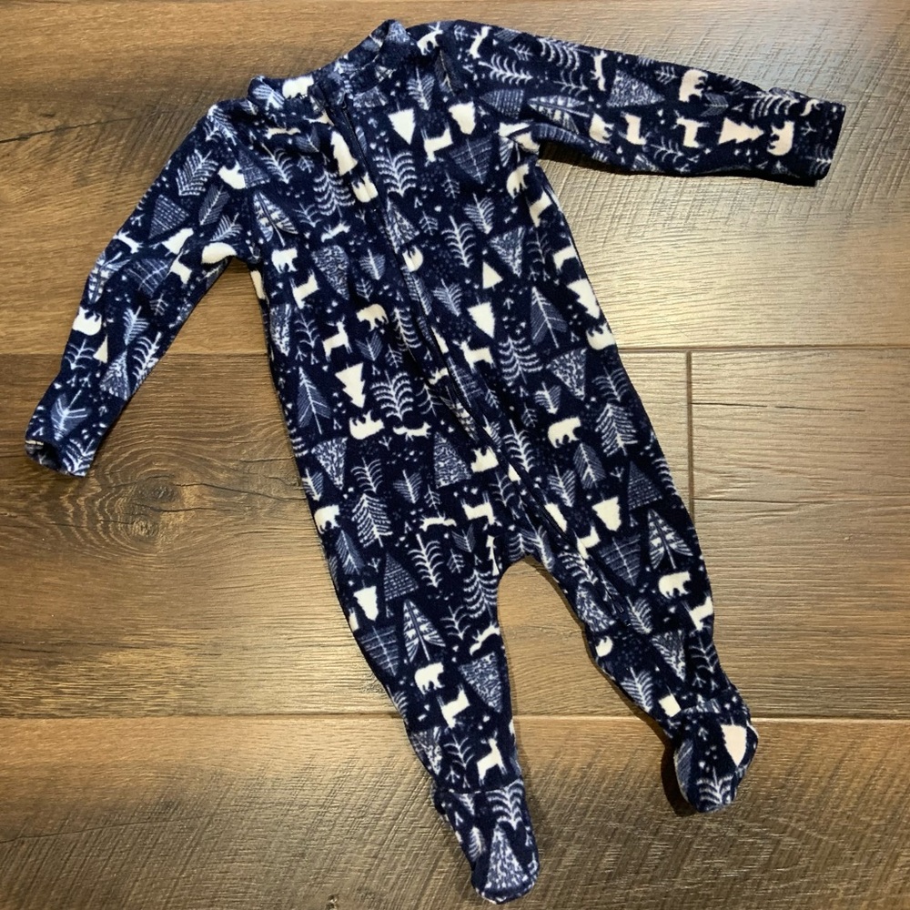 🔵5/$25 Old Navy 3-6 Month Fleece Footed Sleeper